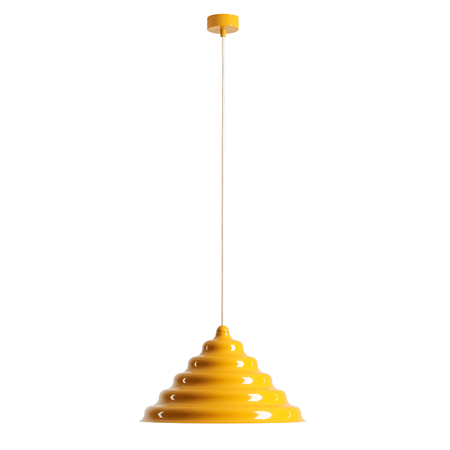 WAVE HANGING PENDANT LIGHT YELLOW L - DYKE & DEAN