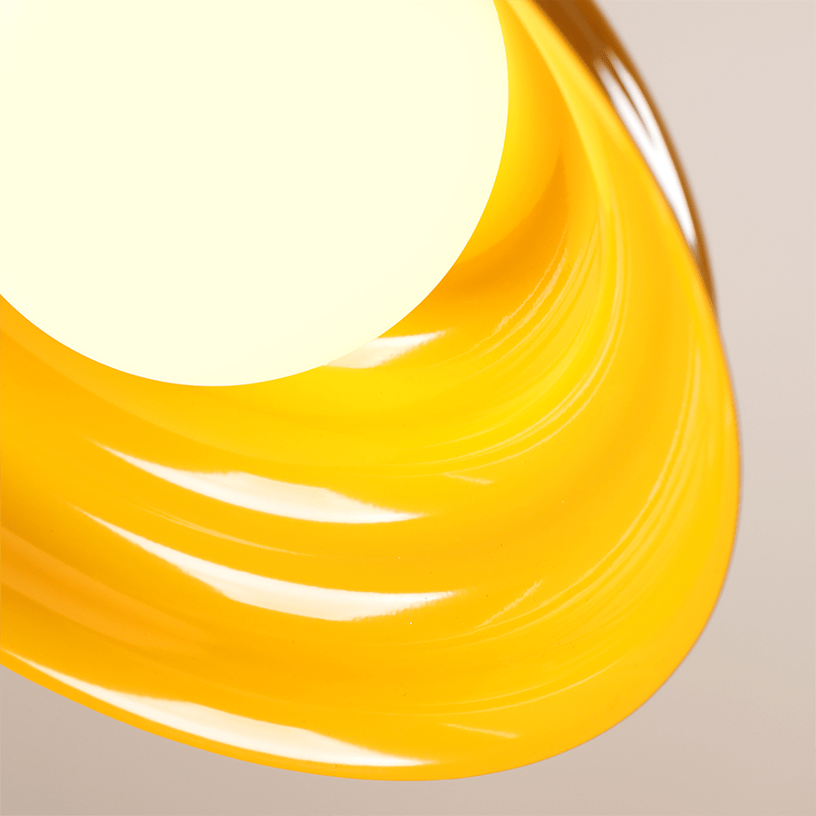 WAVE HANGING PENDANT LIGHT YELLOW S - DYKE & DEAN
