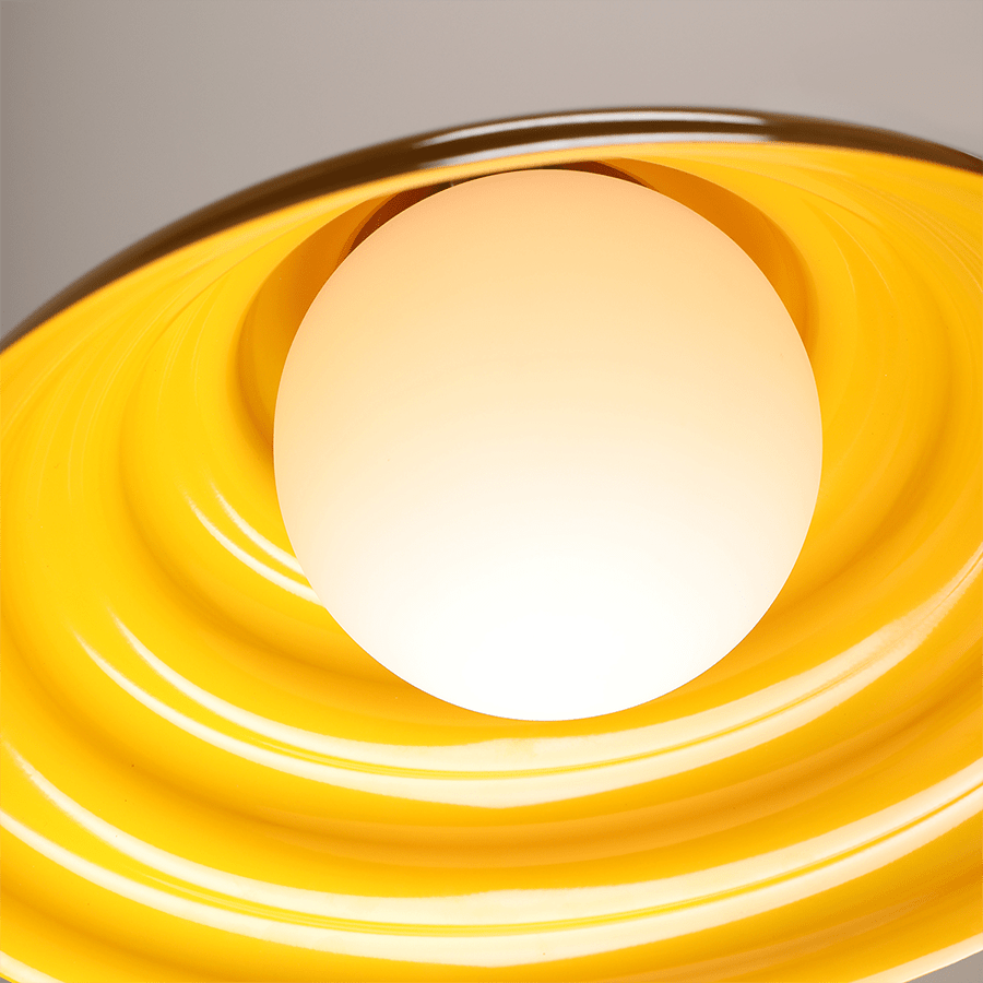 WAVE HANGING PENDANT LIGHT YELLOW XL - DYKE & DEAN