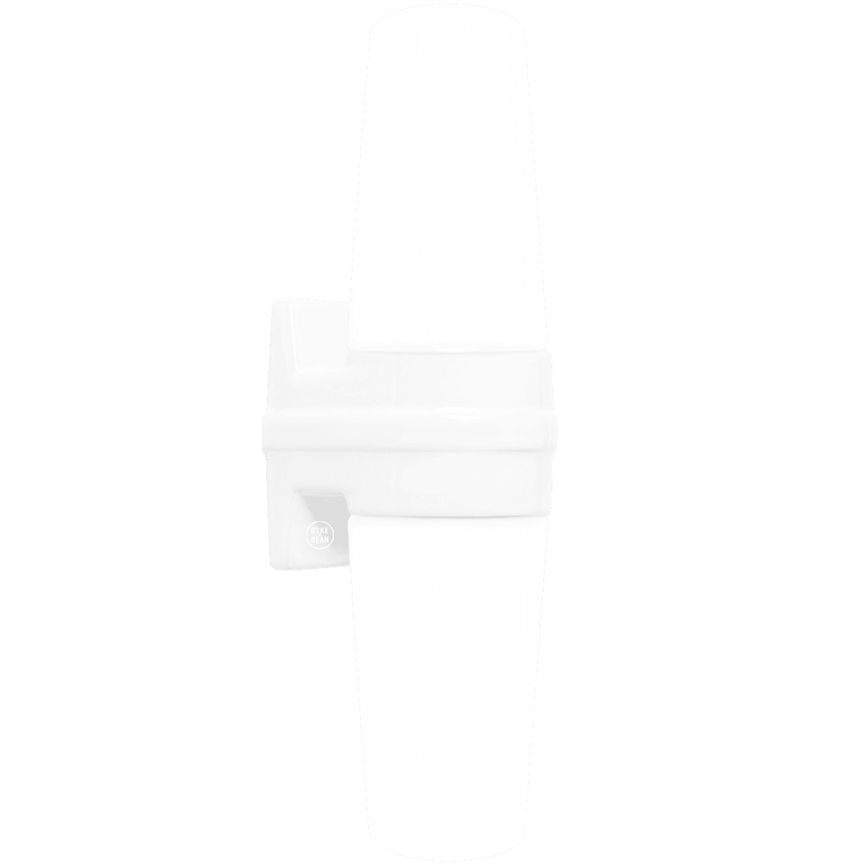 WHITE DOUBLE PORCELAIN WATERPROOF WALL MOUNTED LIGHT - DYKE & DEAN