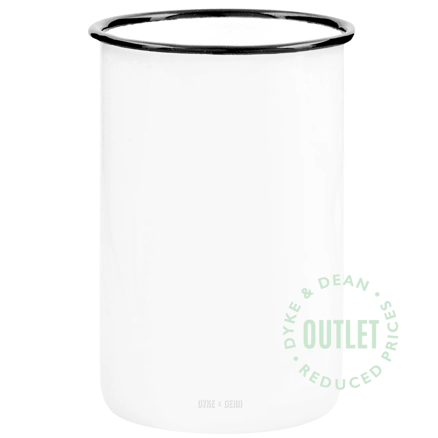 WHITE ENAMEL TOOTHBRUSH HOLDER OUTLET - DYKE & DEAN