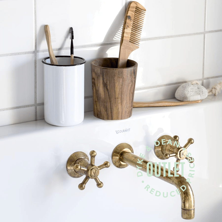 WHITE ENAMEL TOOTHBRUSH HOLDER OUTLET - DYKE & DEAN