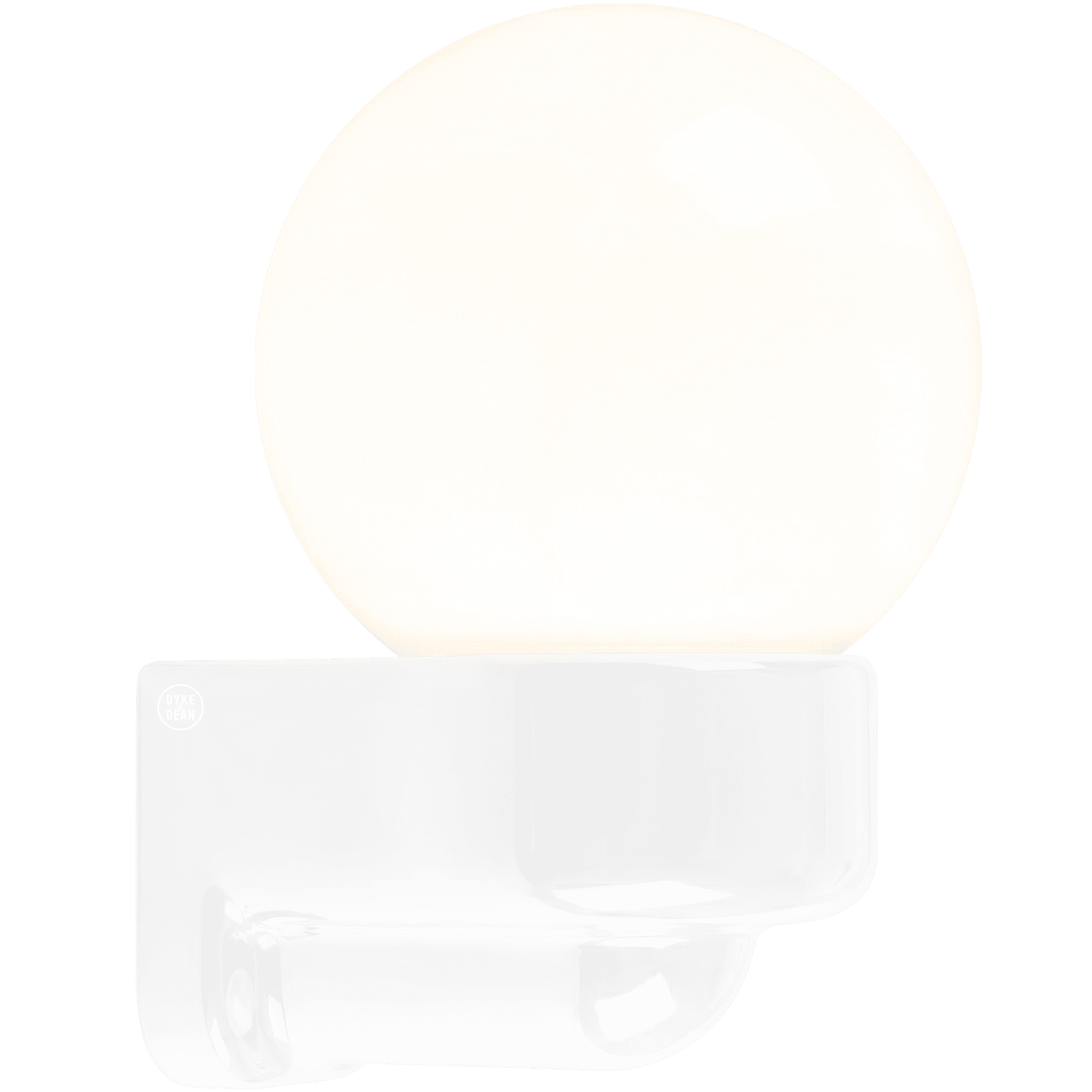 WHITE GLOBE PORCELAIN WATERPROOF SAUNA WALL LIGHT - DYKE & DEAN