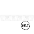 WHITE PORCELAIN 5 HOOK PLATE OUTLET - DYKE & DEAN