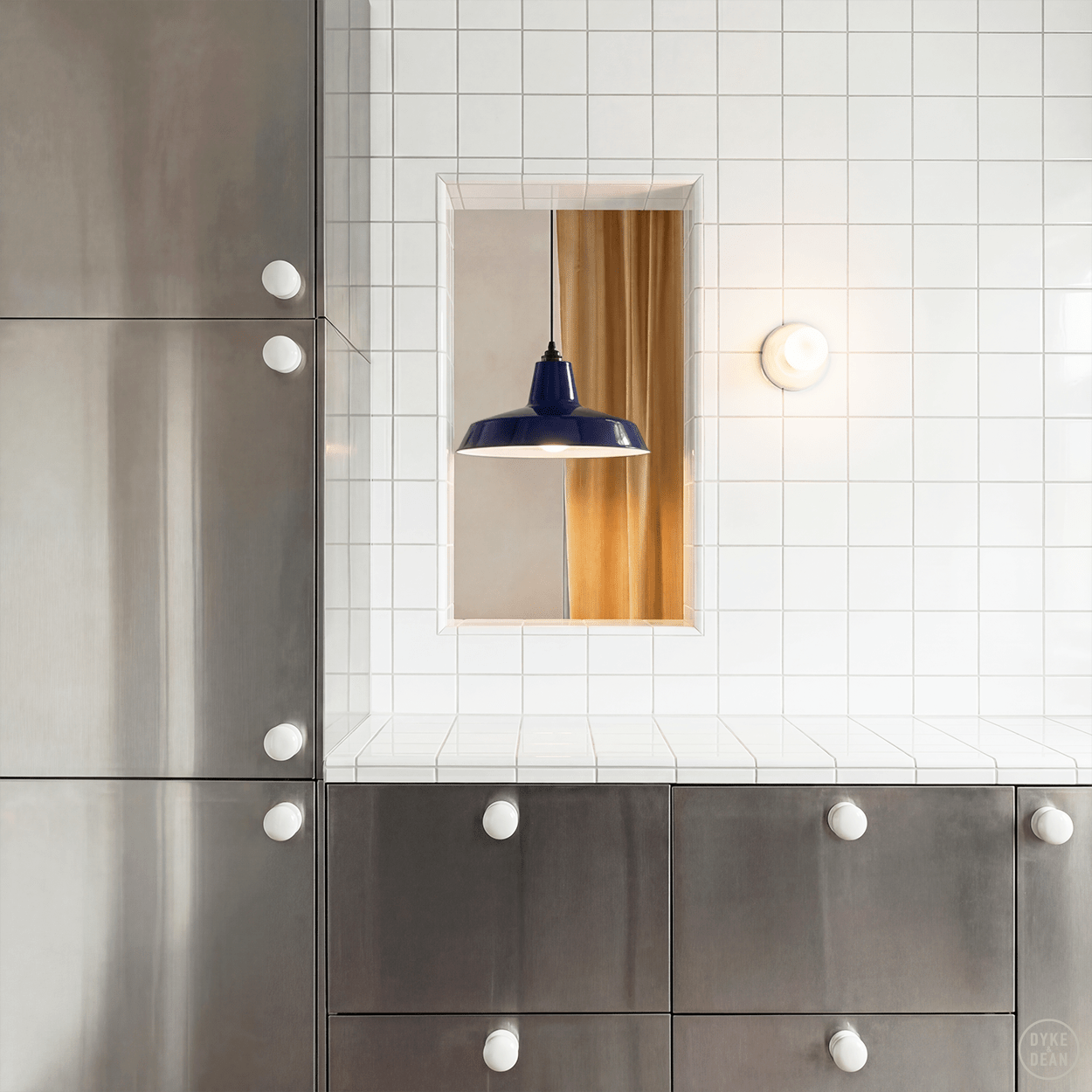 WHITE PORCELAIN DOOR KNOBS - DYKE & DEAN