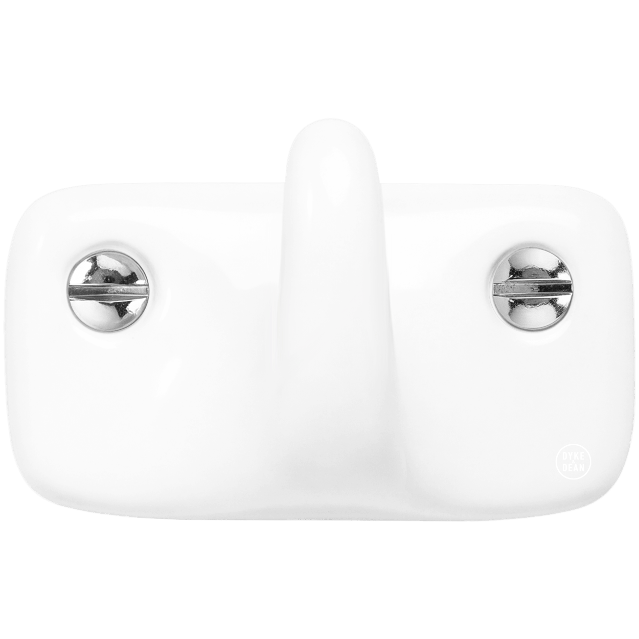 WHITE PORCELAIN HOOK 1 - DYKE & DEAN