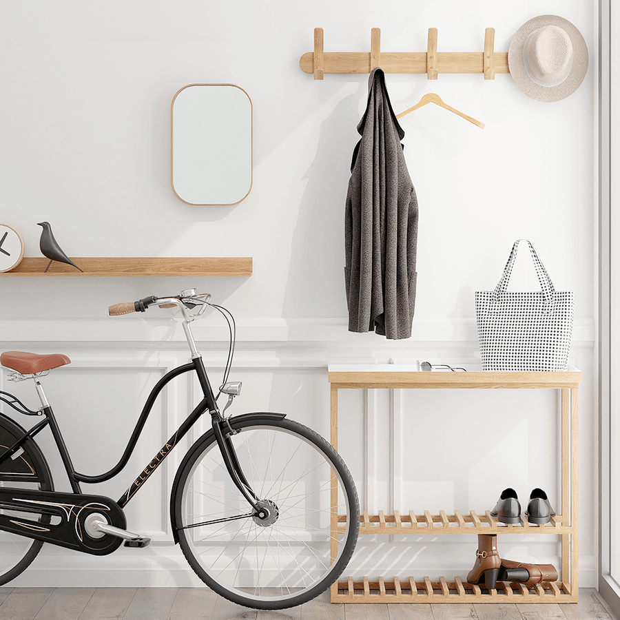 WIREWORKS OAK OUTLOOK 40 RECTANGULAR WALL MIRROR - DYKE & DEAN