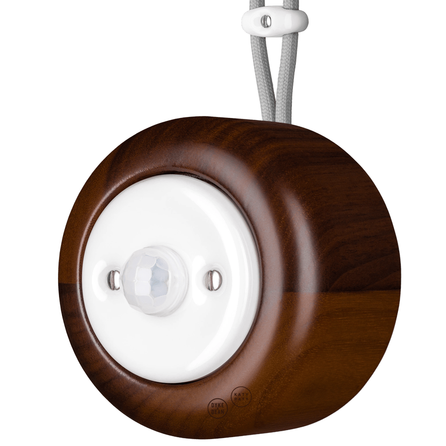 WOODEN PORCELAIN SURFACE MOUNTED NUC MAG SOCKET MOTION SENSOR - DYKE & DEAN