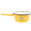 YELLOW ENAMEL SAUCE POT - DYKE & DEAN