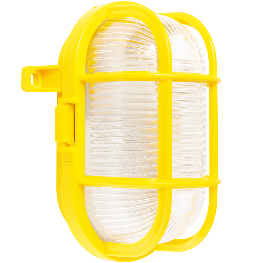 YELLOW OVAL BULKHEAD - DYKE & DEAN