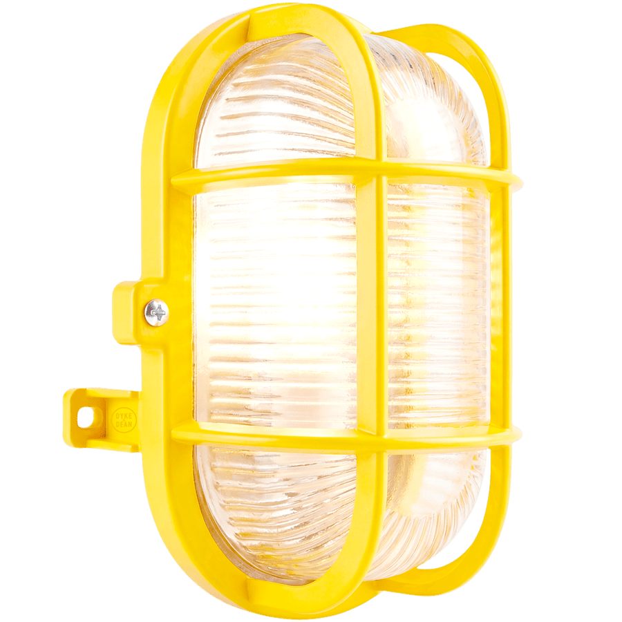 YELLOW OVAL BULKHEAD - DYKE & DEAN