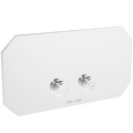 45° DEGREE CORNERS TOILET FLUSH PLATE CHROME - DYKE & DEAN