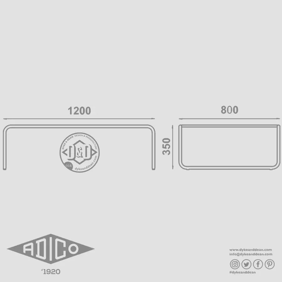 ADICO 120 LOW TABLE RECTANGLE - DYKE & DEAN