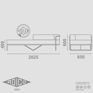 ADICO 273 DAYBED ARMREST - DYKE & DEAN