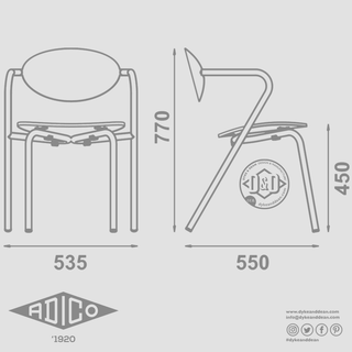 ADICO ARPA 1 STACKING CHAIR - DYKE & DEAN