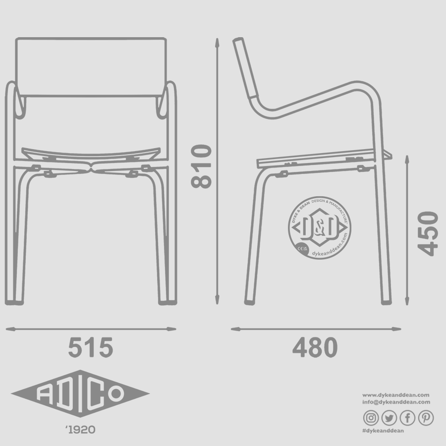 ADICO Z STACKING CHAIR WOOD - DYKE & DEAN