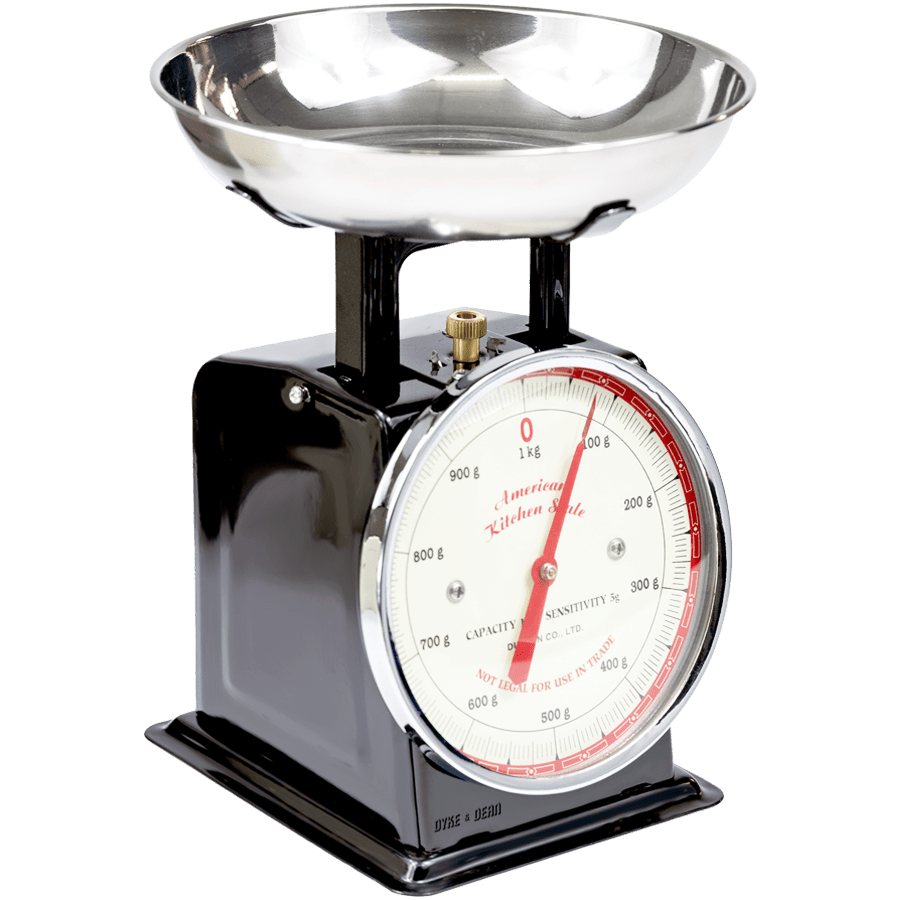 AMERICAN KITCHEN SCALE BLACK - DYKE & DEAN