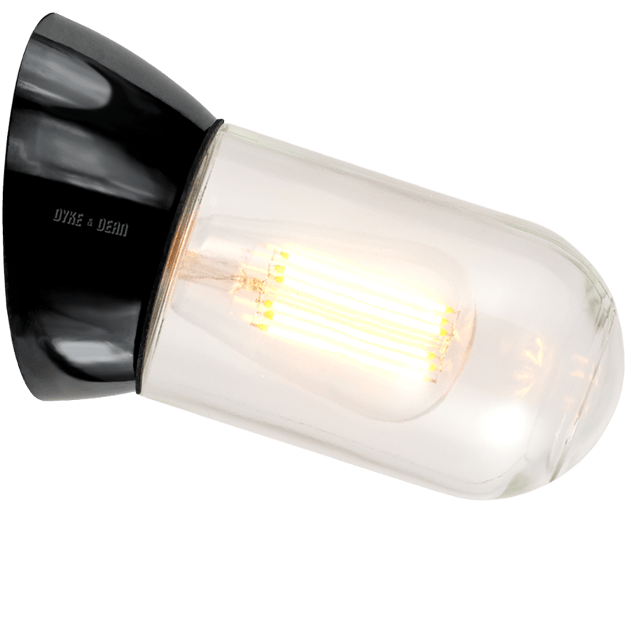 BAKELITE ANGLED REARWIRED LAMPS - DYKE & DEAN