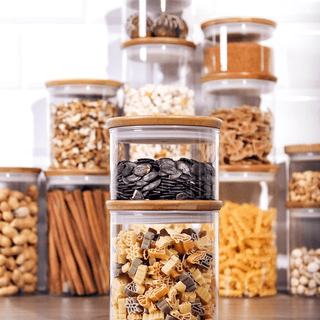 BAMBOO STACKING STORAGE JAR 800ml - DYKE & DEAN