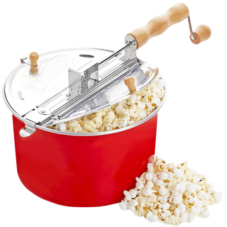 BARN RED WHIRLEY POP POPCORN MAKER - DYKE & DEAN