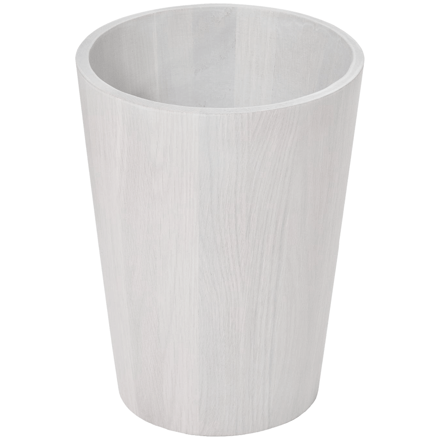 BATHROOM BIN MEZZA OYSTER OAK - DYKE & DEAN