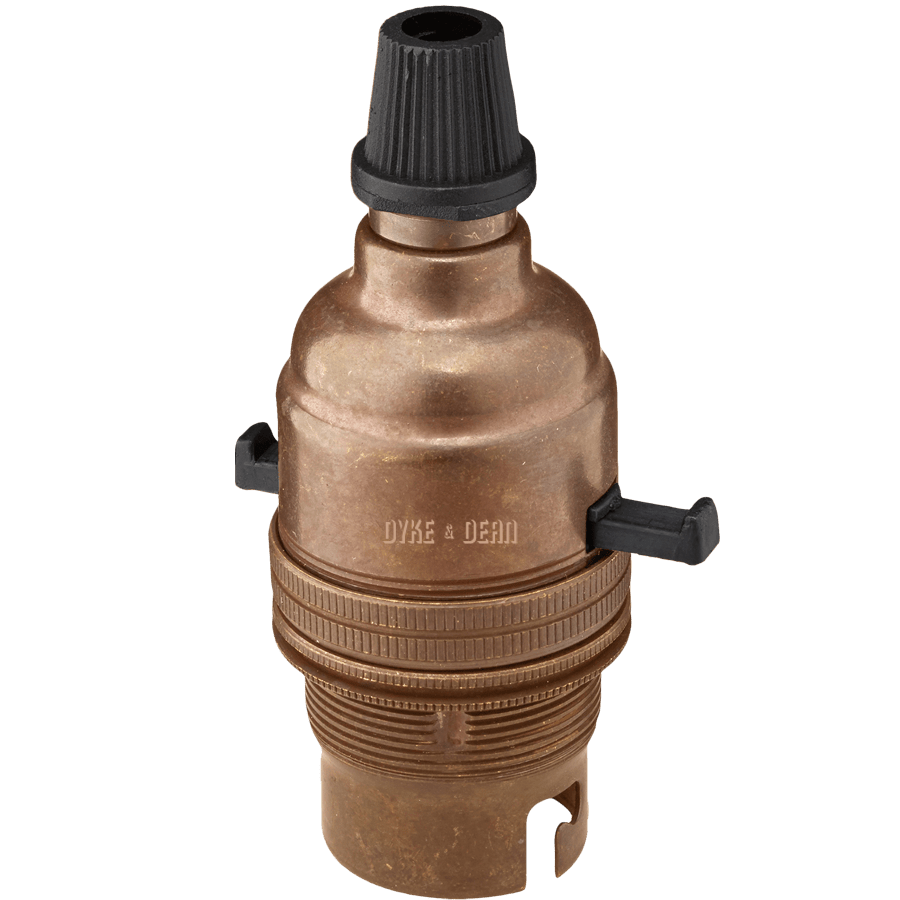 BAYONET SWITCHED BULB HOLDER BRONZE EFFECT - DYKE & DEAN