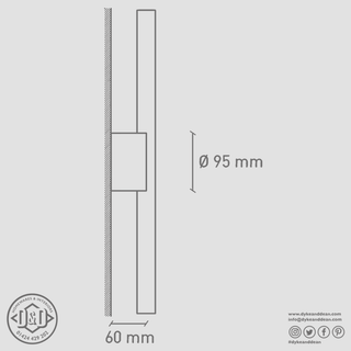 BESPOKE COLOUR PEG TUBE BULB MOUNT - DYKE & DEAN