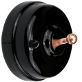 BLACK CERAMIC INTERMEDIATE WALL SWITCHES COPPER - DYKE & DEAN