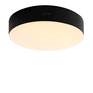 BLACK DISC WALL & CEILING LIGHT 340MM - DYKE & DEAN