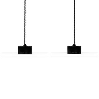 BLACK PEG TUBE PENDANT - DYKE & DEAN