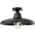 BLACK PORCELAIN CEILING SHADE - DYKE & DEAN