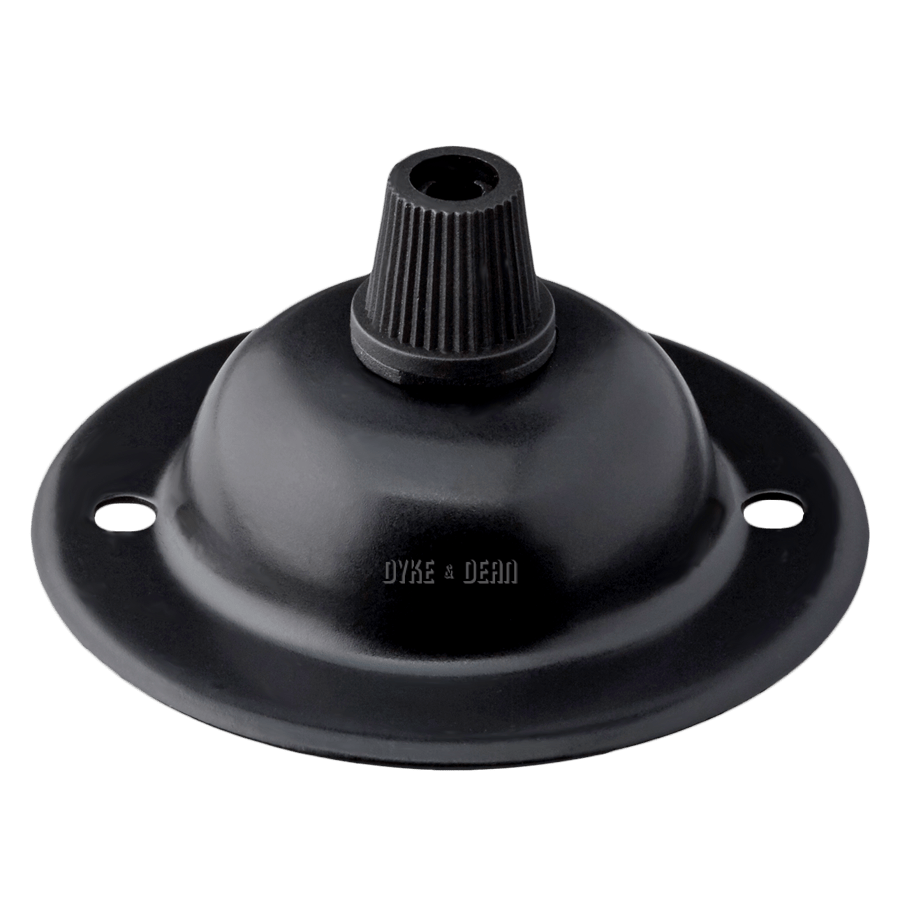 BLACK POWDERCOATED MINI CEILING ROSE - DYKE & DEAN