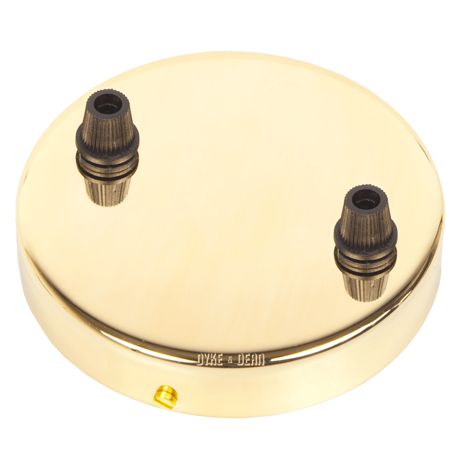 BRASS 2 WAY CEILING ROSE - DYKE & DEAN