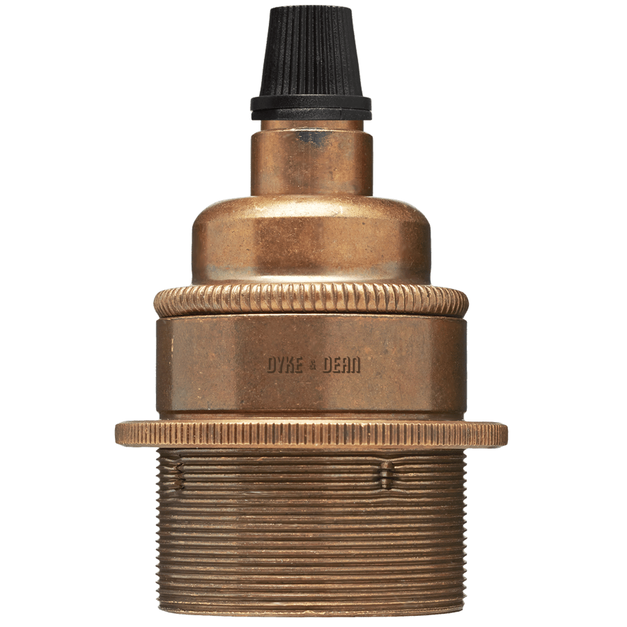 BRONZE EFFECT E27 METAL BULB HOLDER - DYKE & DEAN