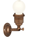 BRONZE EFFECT E27 WALL ARM LIGHT - DYKE & DEAN