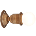 BRONZE FIXED E27 WALL BULB HOLDER - DYKE & DEAN