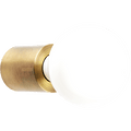 BRUSHED BRASS CYLINDER LAMP - DYKE & DEAN