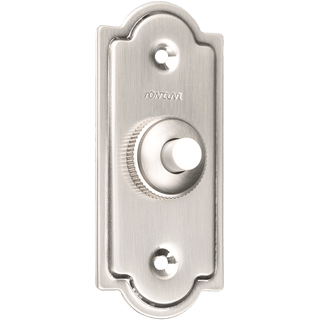 BRUSHED STEEL PUSH BUTTON DOORBELL - DYKE & DEAN