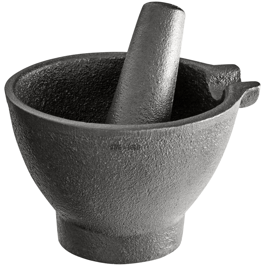 CAST IRON PESTLE & MORTAR - DYKE & DEAN