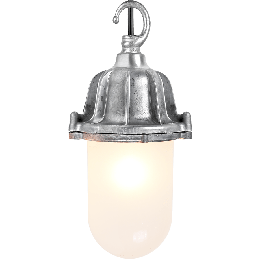 CAST LANTERN FROSTED PENDANT - DYKE & DEAN