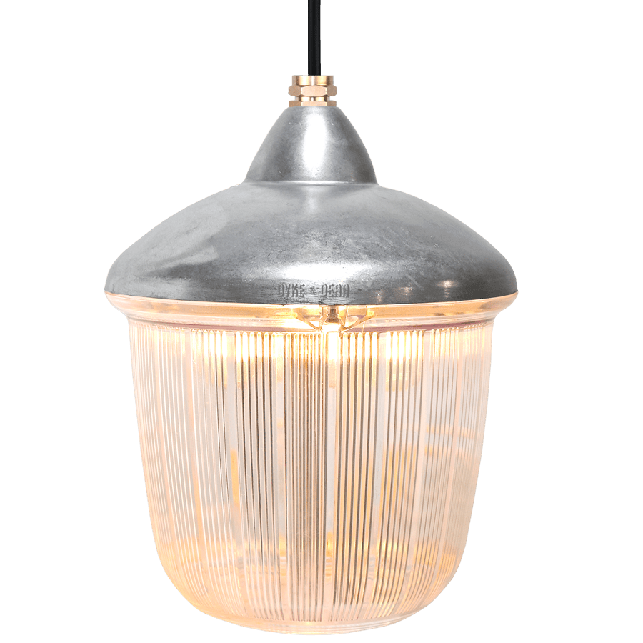 CAST LANTERN RIBBED CASE PENDANT - DYKE & DEAN