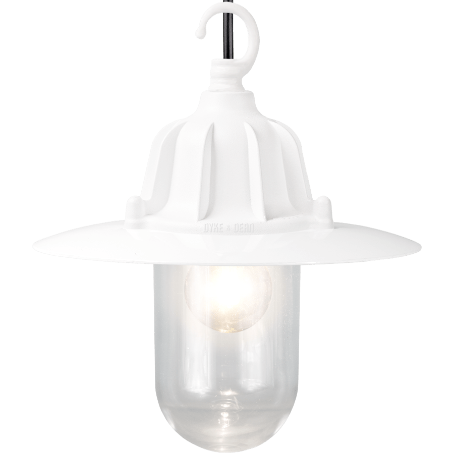 CAST SHADE LANTERN WHITE PENDANT - DYKE & DEAN