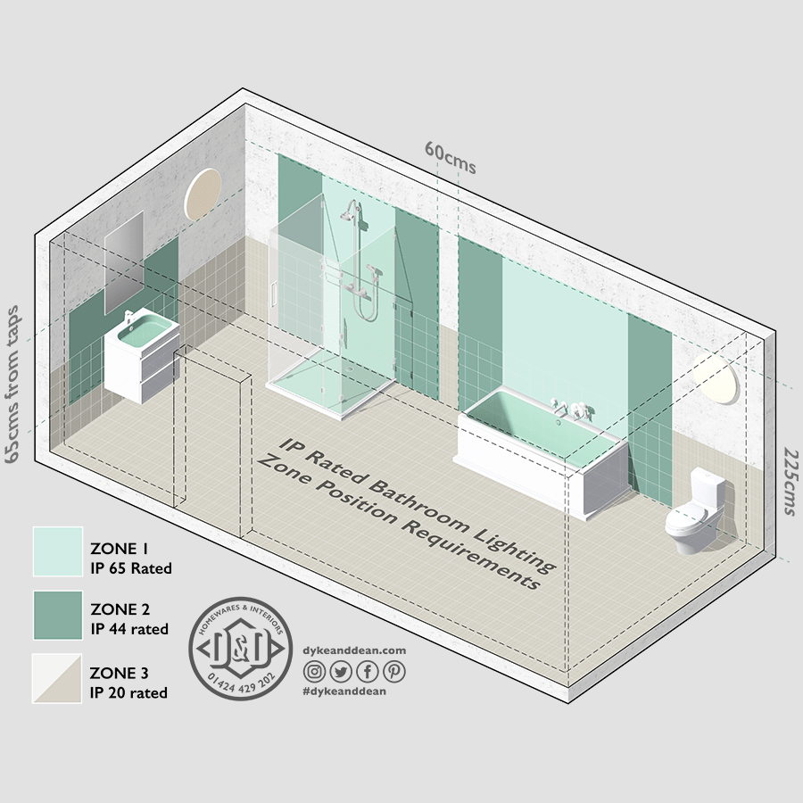 CERAMIC ANGLED WALL LIGHT CLEAR E27 - DYKE & DEAN