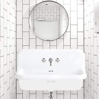 CERAMIC MOUNTED LARGE SINK WHITE - DYKE & DEAN