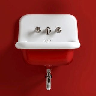 CERAMIC MOUNTED MEDIUM SINK WHITE - DYKE & DEAN