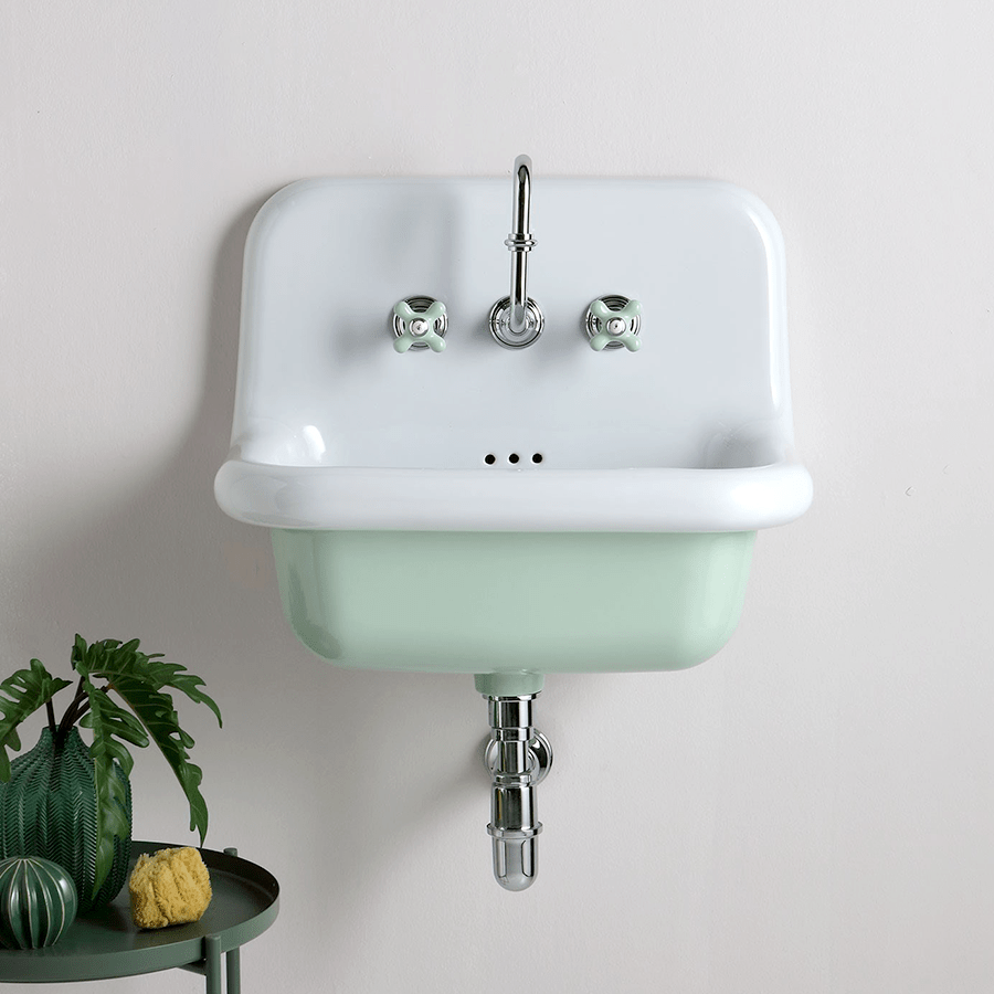 CERAMIC MOUNTED MEDIUM SINK WHITE - DYKE & DEAN