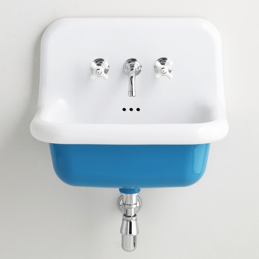 CERAMIC MOUNTED MEDIUM SINK WHITE - DYKE & DEAN