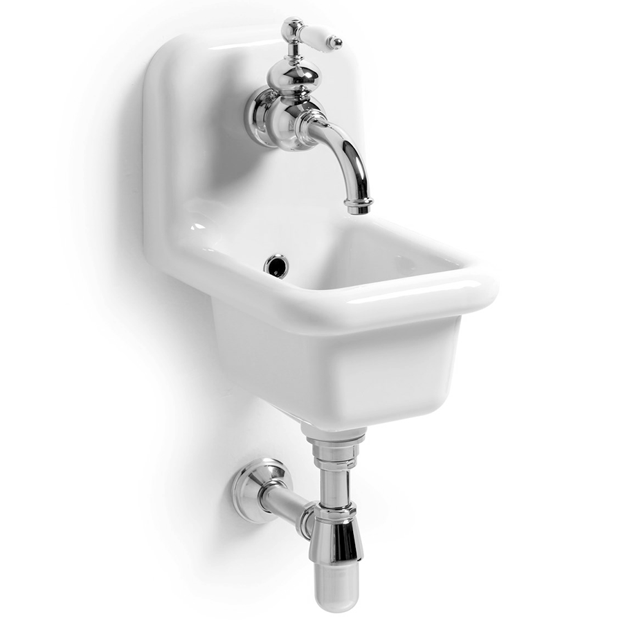 CERAMIC MOUNTED NARROW SINK - DYKE & DEAN