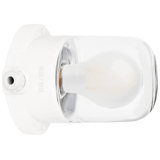 CERAMIC MOUNTED WALL LIGHT CLEAR E27 - DYKE & DEAN