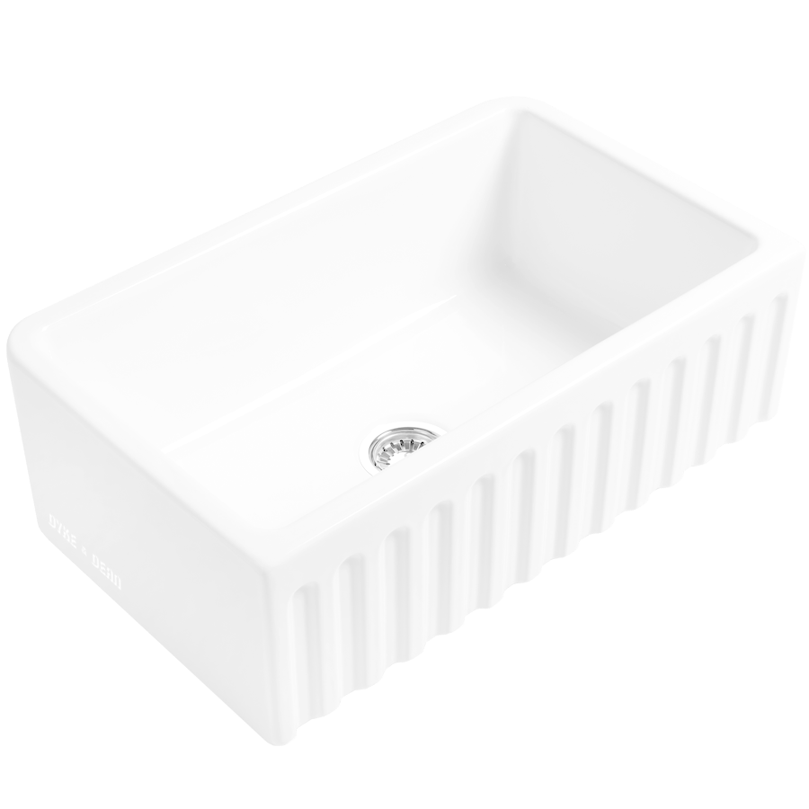 CERAMIC RIBBED BUTLER SINK - DYKE & DEAN